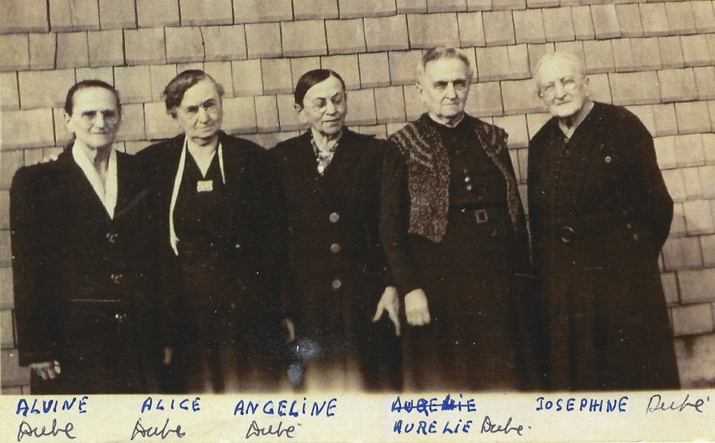 Dubé, soeurs d'Aubert, avant 1954