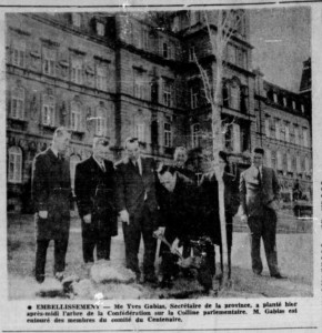 Arbre du Centenaire 1967 Action 27 avril 1967