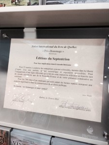 Hommage au Septentrion