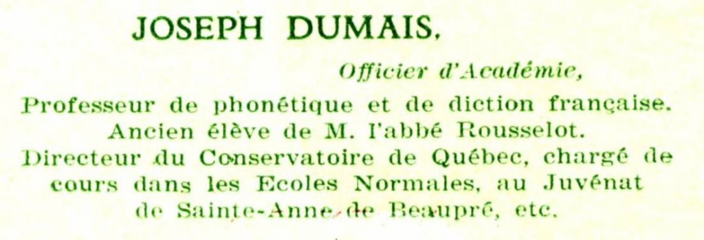 Dumais-Dumais titres