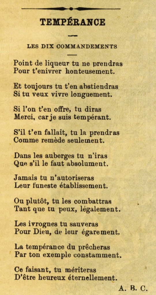 Commandement-tempérance