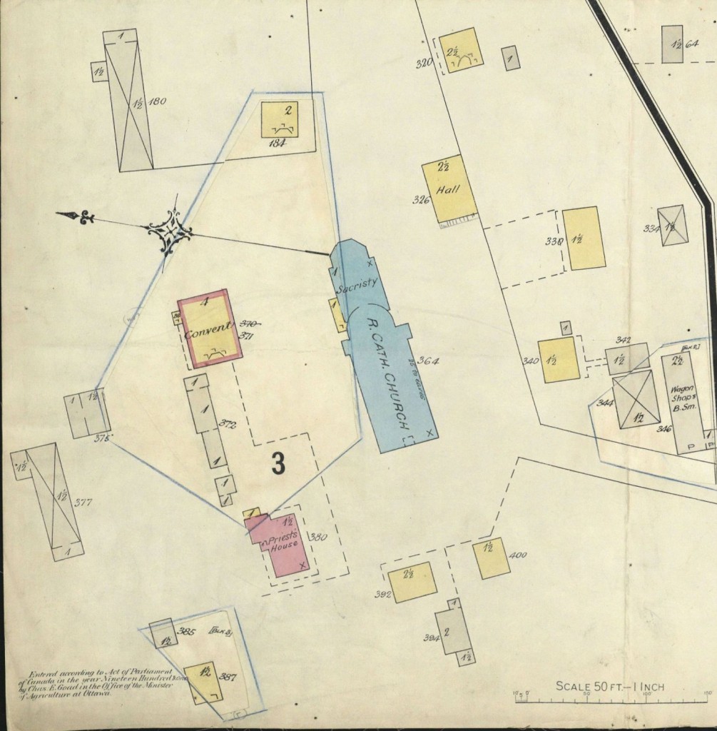 Environs de l'église- Plan-1906