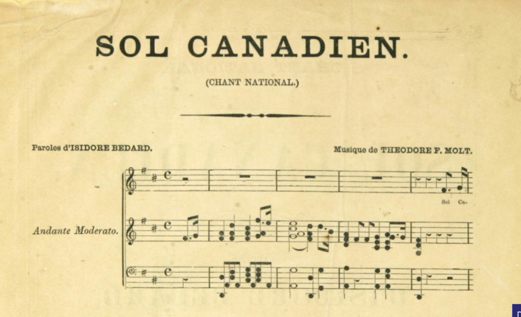 Sol canadien partition